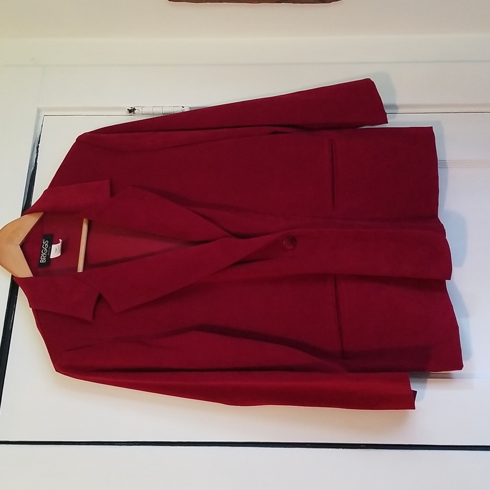 Briggs petite suede like blazer